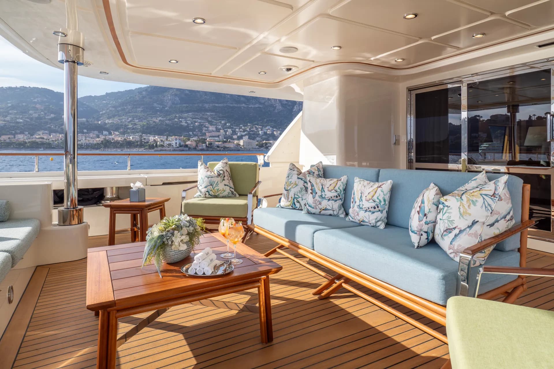 On deck aboard HANA